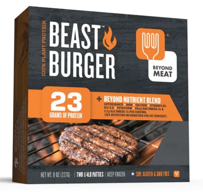 Plant-Based Protein Beast Burger Beyond Meat NutriFusion