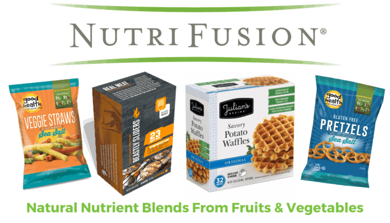 CPG Food Snacks Packaged NutriFusion Vitamins Fruits Veggies